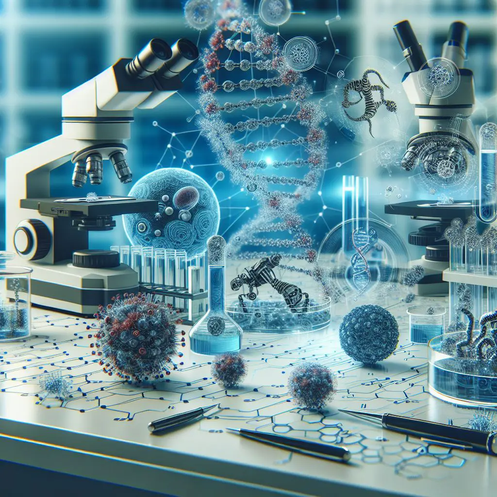 nanobiotechnology stock photo
